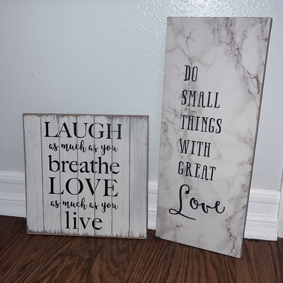 Two Home Decor Signs - Picture 2 of 2